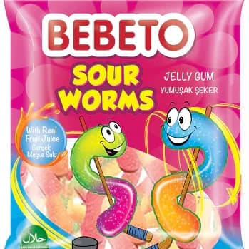 Sour worms - Bebeto
